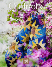 Issue 39 (Washington, D.C.) of Quiltfolk magazine on The Fold Line. Whether you’re looking for traditional, modern, antique or art quilts, this beautiful magazine has it all.