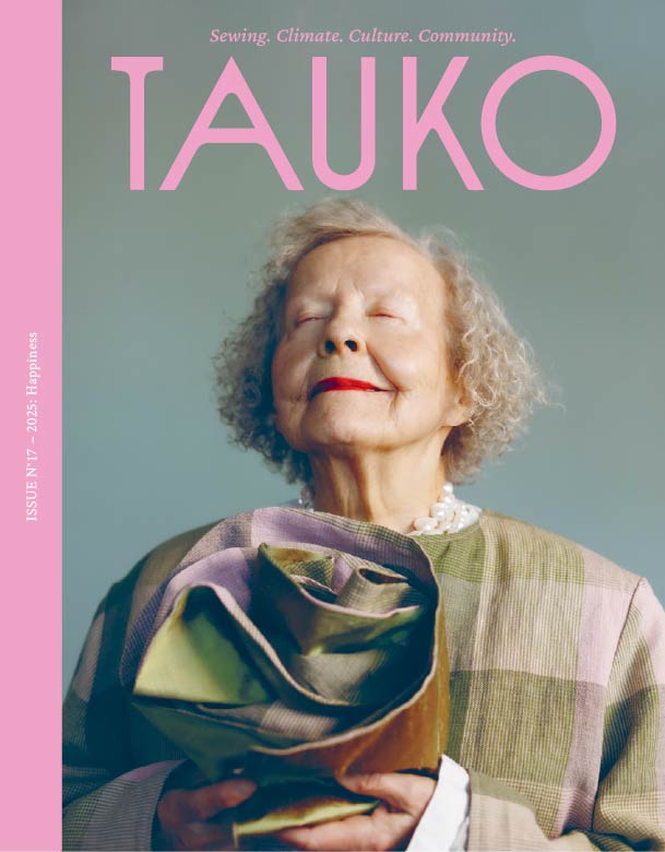 Issue No. 17 of TAUKO Magazine on The Fold Line. This winter issue celebrates the happiness that comes from making and wearing self-made clothing.