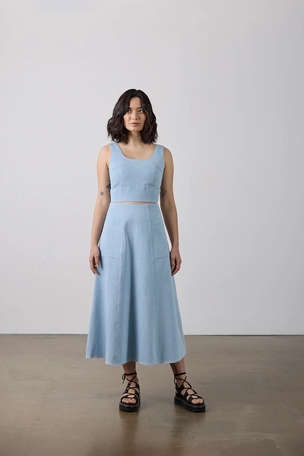 Fold Line Patterns Elbe Textiles Carey Top and Skirt – The Fold Line