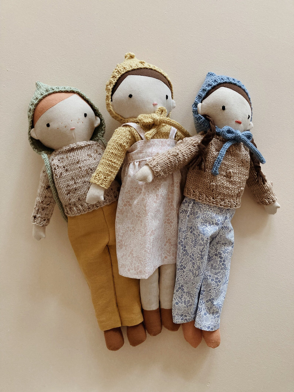The March Doll sewing pattern from Me & Kiddo Patterns on The Fold Line. A stuffed toy pattern made in linen or cotton fabric.