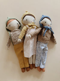The March Doll sewing pattern from Me & Kiddo Patterns on The Fold Line. A stuffed toy pattern made in linen or cotton fabric.