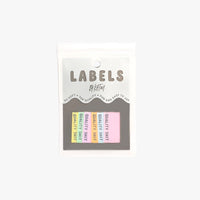 'Quality Shit (Pastel)' woven labels from Kylie & The Machine on The Fold Line. The pack includes 6 woven labels ready to be sewn into your handmade clothes.