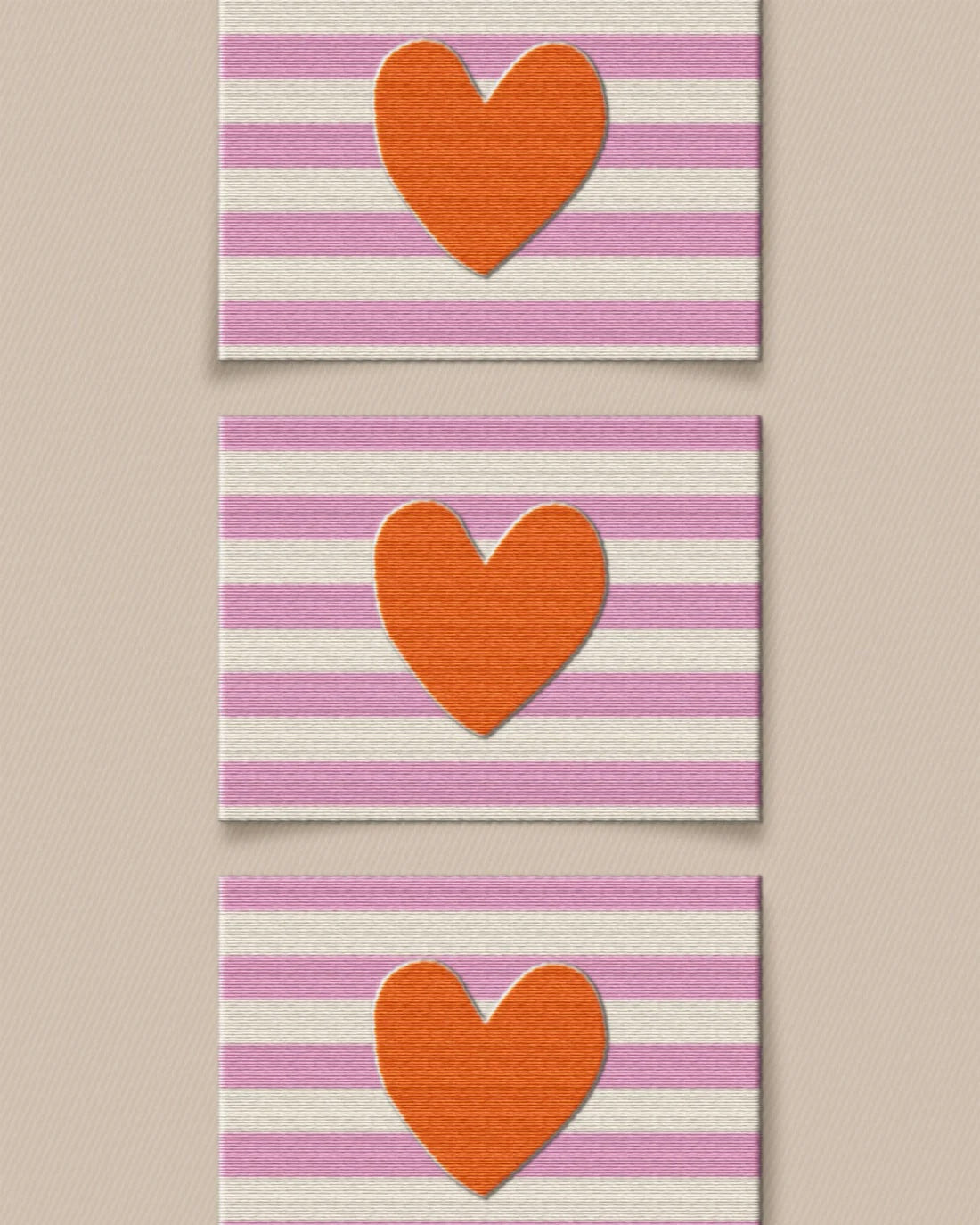 'Red Heart Large' woven labels from Matchy Matchy Sewing Club on The Fold Line. The pack includes 6 woven labels to sew onto your handmade clothes and accessories.