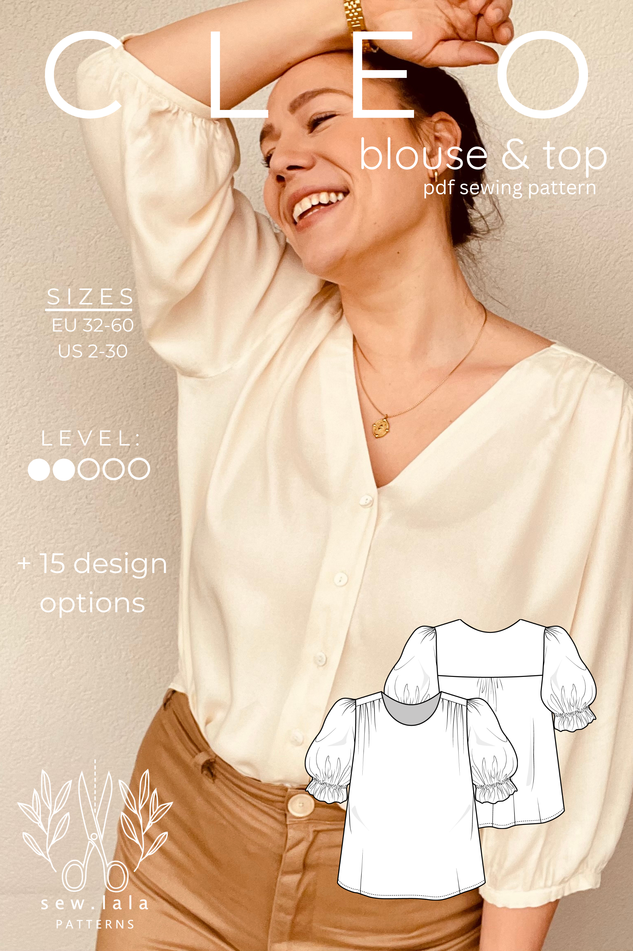 Sew.lala Patterns Cleo Blouse and Top