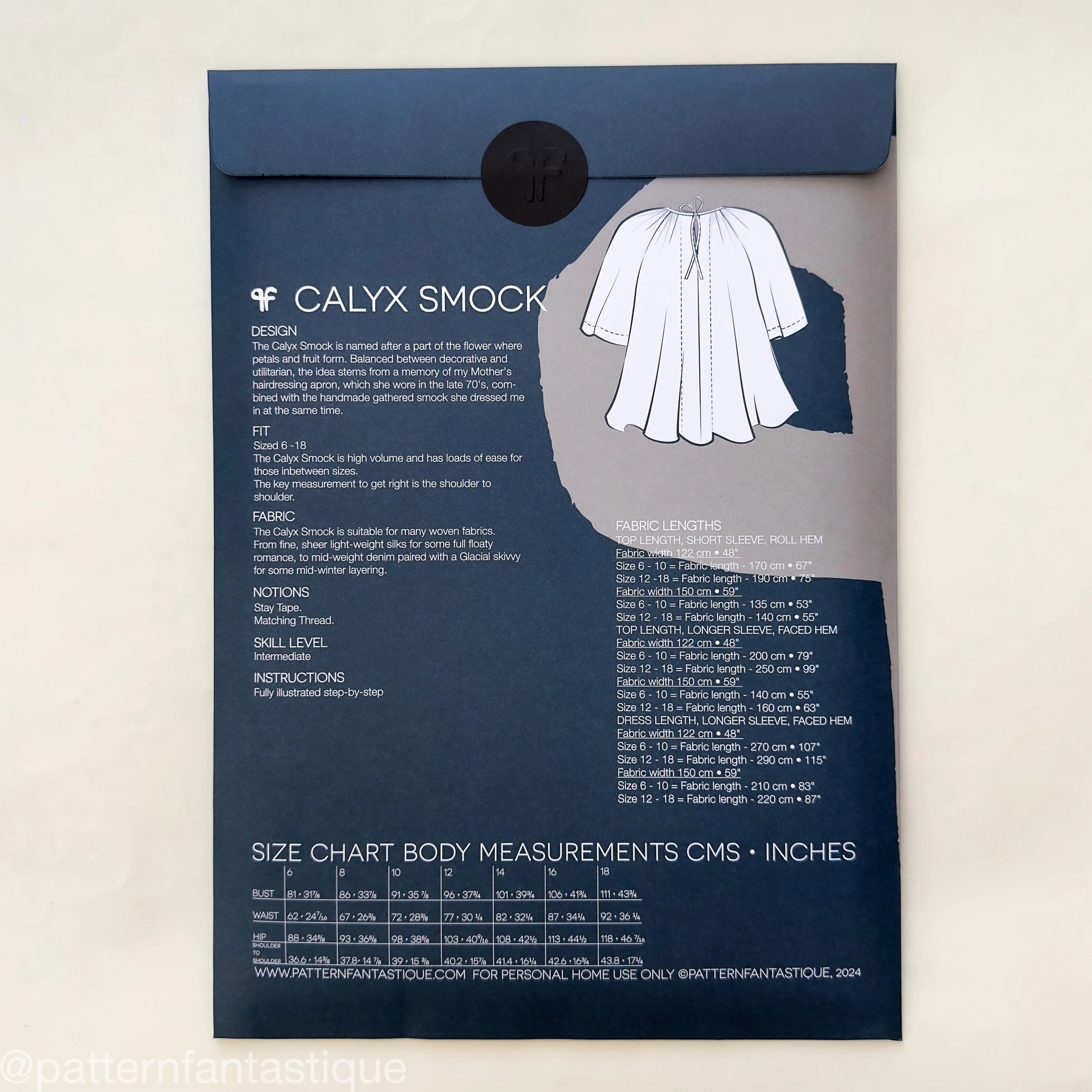 Pattern Fantastique Calyx Smock