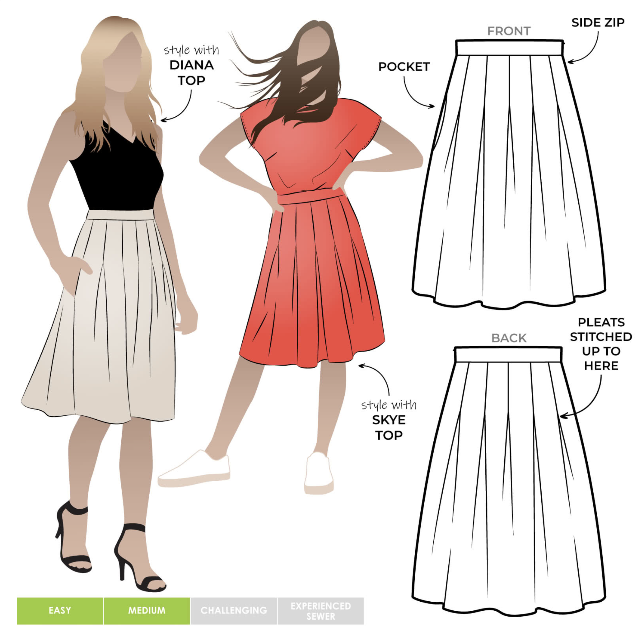 Style Arc Candice Skirt