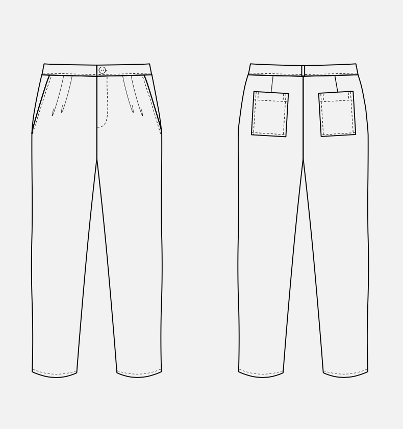 Atelier Brunette Le Pantalon Carotte