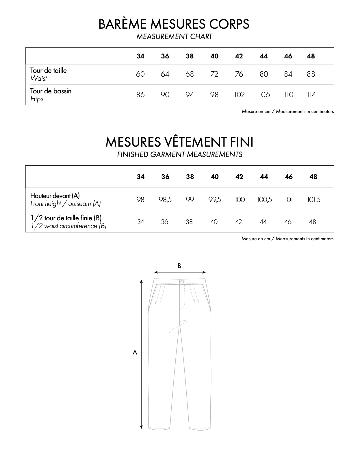 Atelier Brunette Le Pantalon Carotte