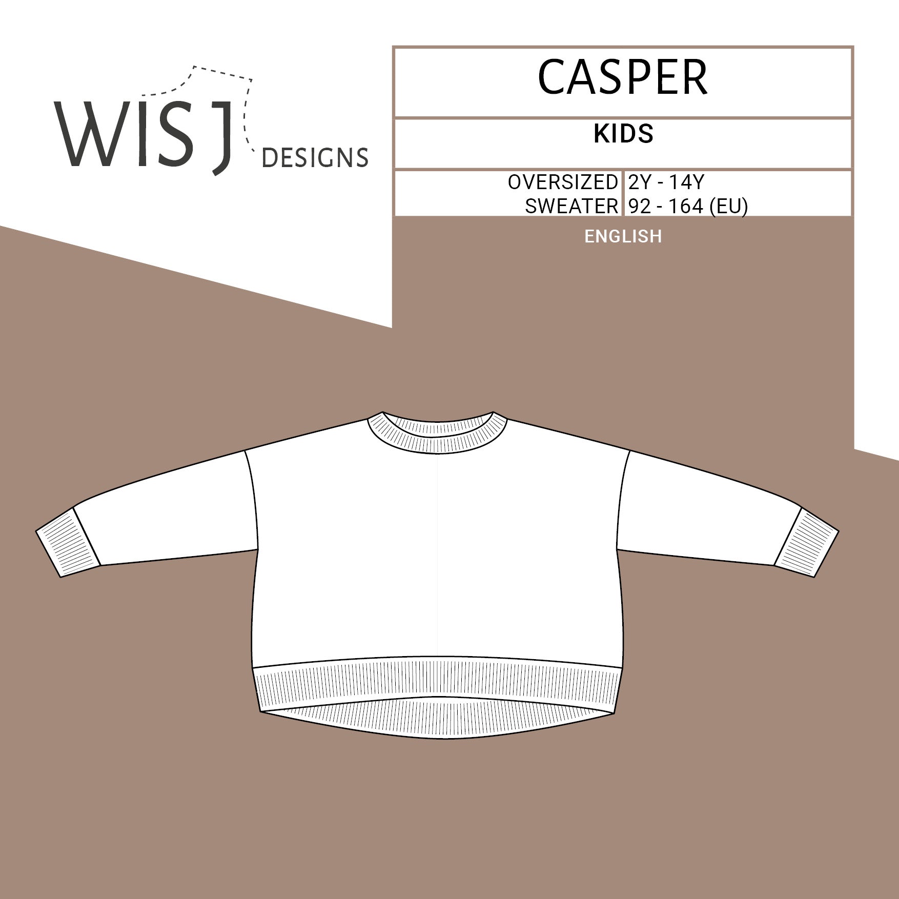 WISJ Designs Child/Teen Casper Sweater