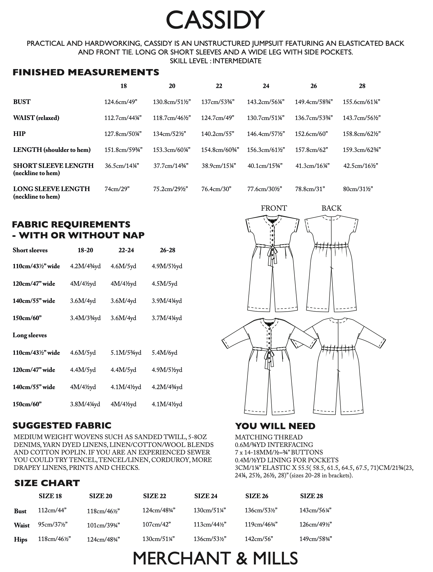 Merchant & Mills Cassidy Jumpsuit