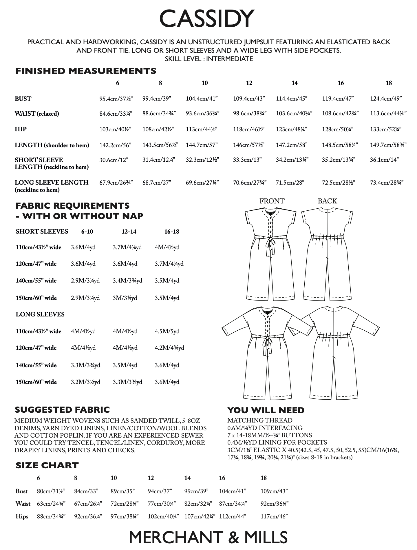 Merchant & Mills Cassidy Jumpsuit