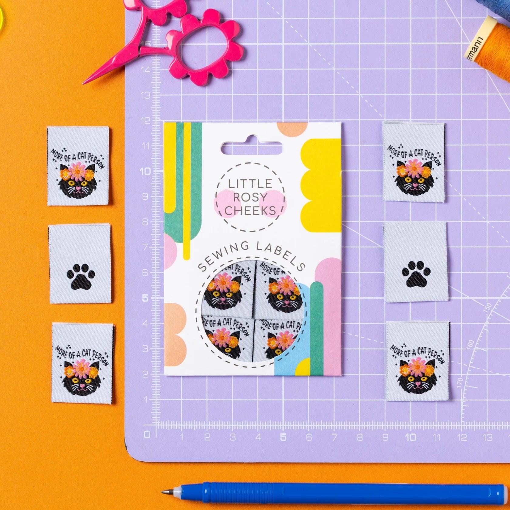 Little Rosy Cheeks 'More of a Cat Person' Labels