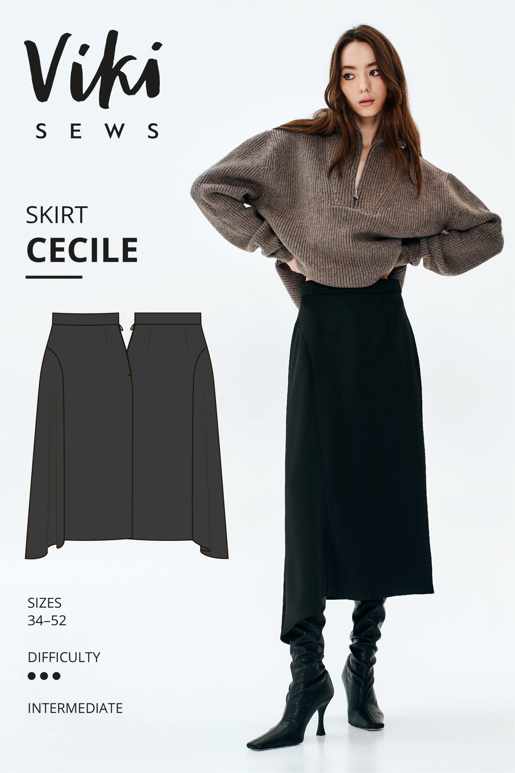 Vikisews Cecile Skirt PDF