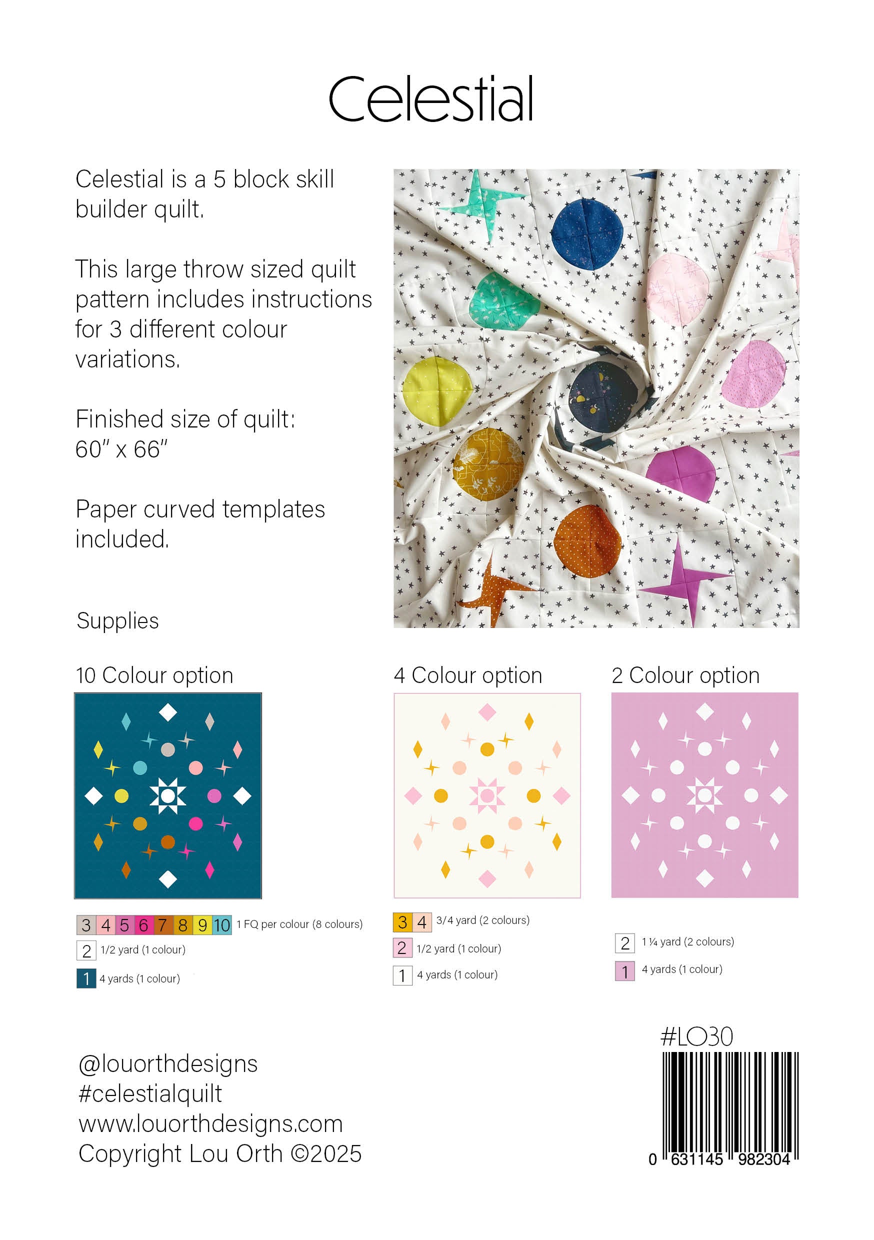 Lou Orth Designs Celestial Quilt PDF