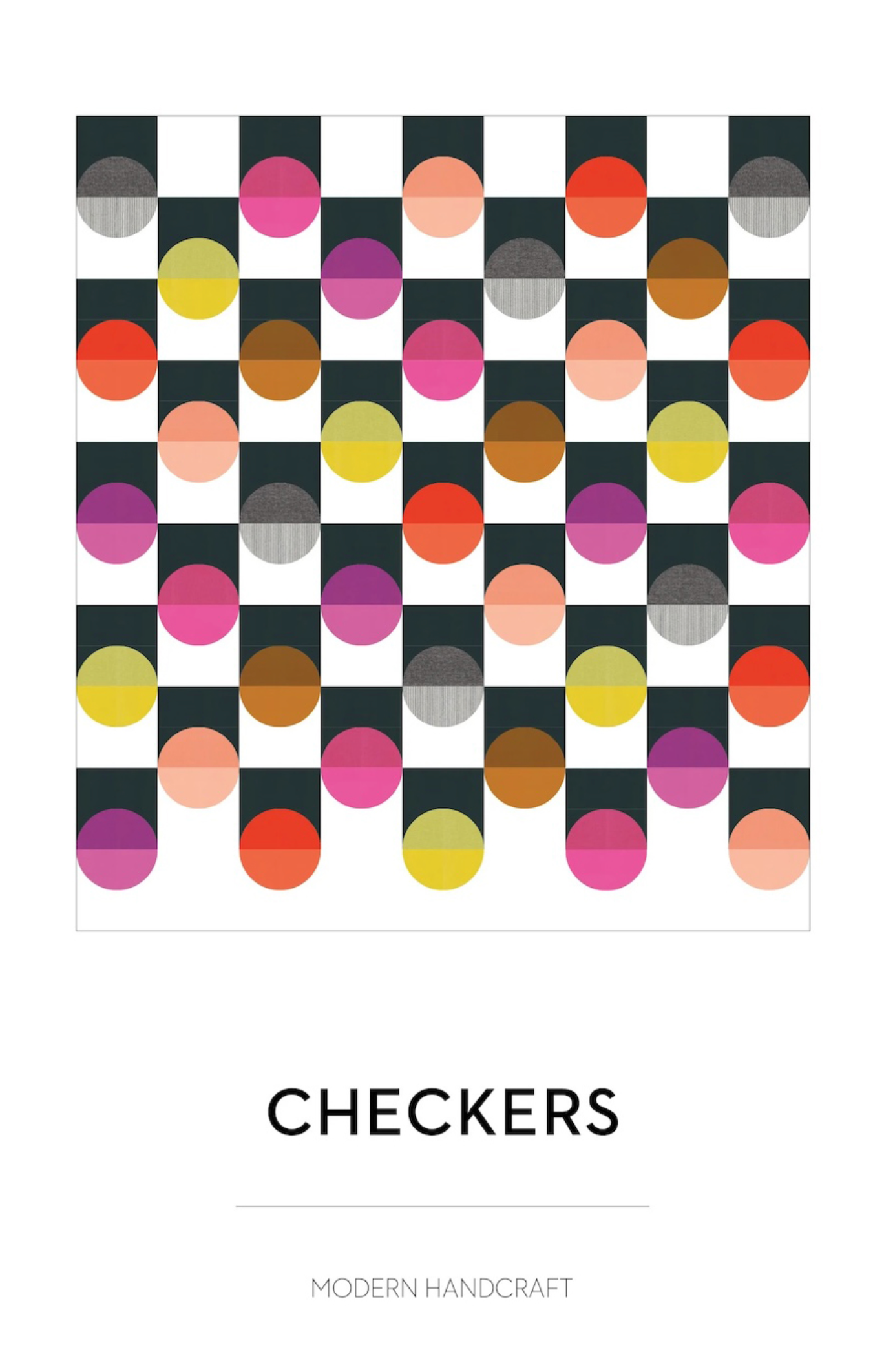 Modern Handcraft Checkers Quilt