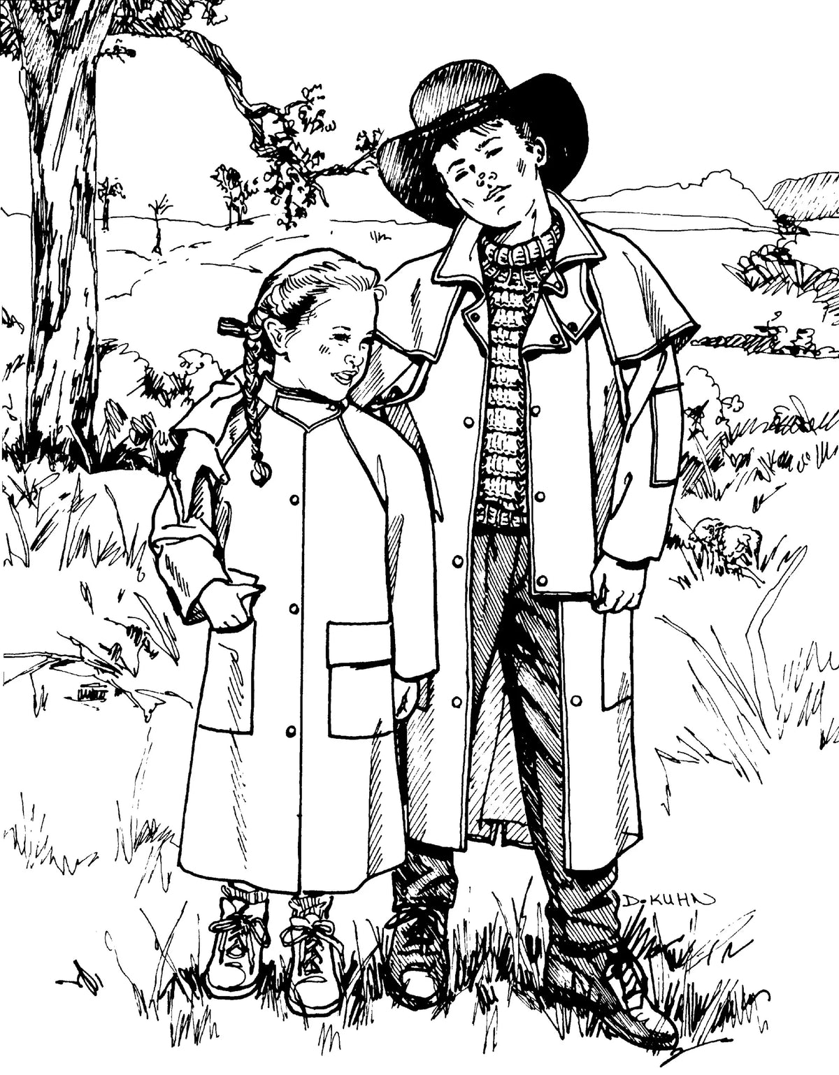Folkwear 138 Child/Teen Australian Drover's Coat