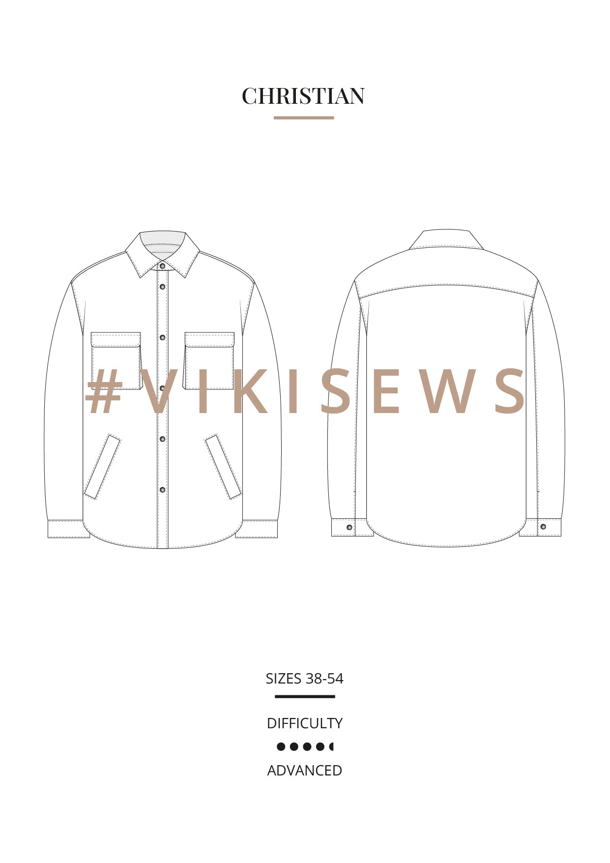 Vikisews Men's Christian Jacket PDF