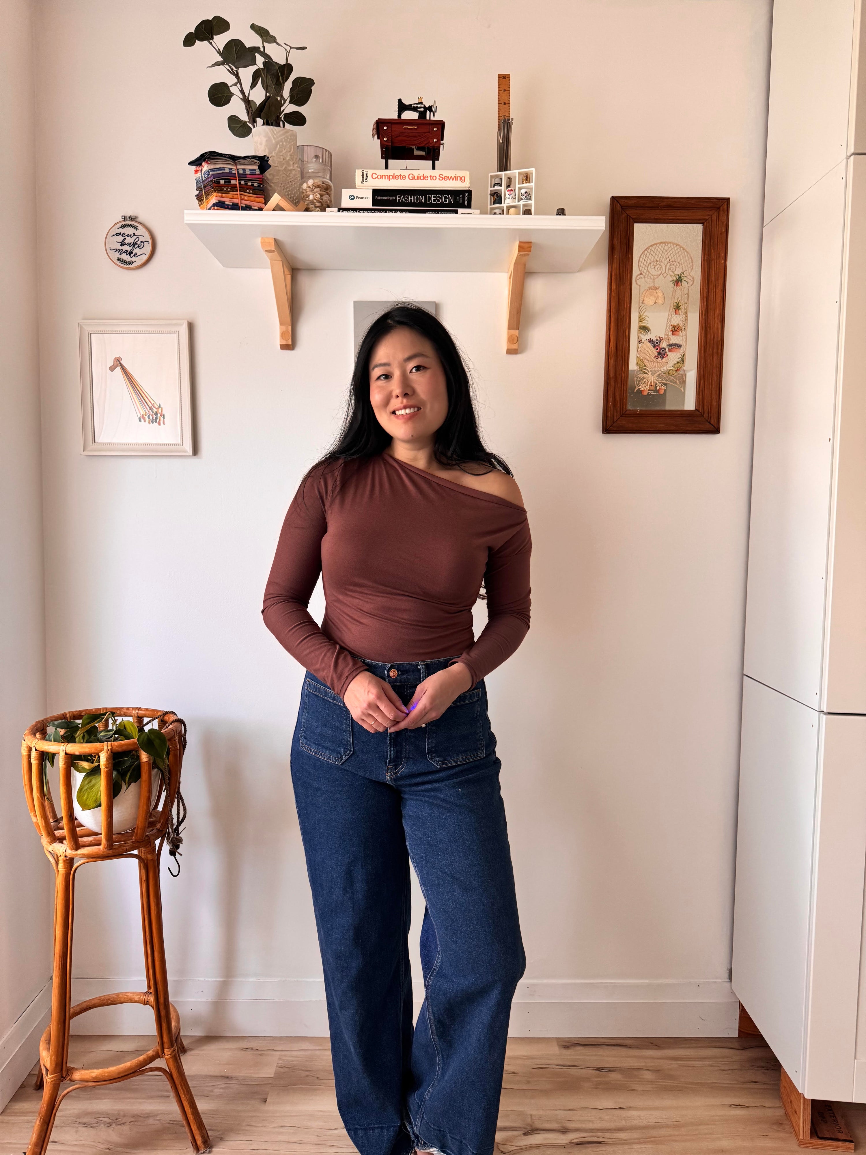 Sew Bake Make Cinnamon Long Sleeve Top