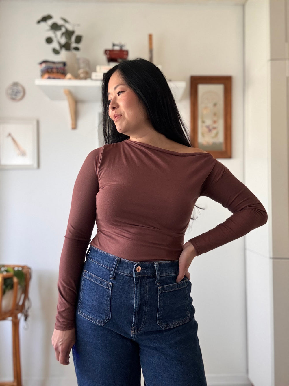 Sew Bake Make Cinnamon Long Sleeve Top