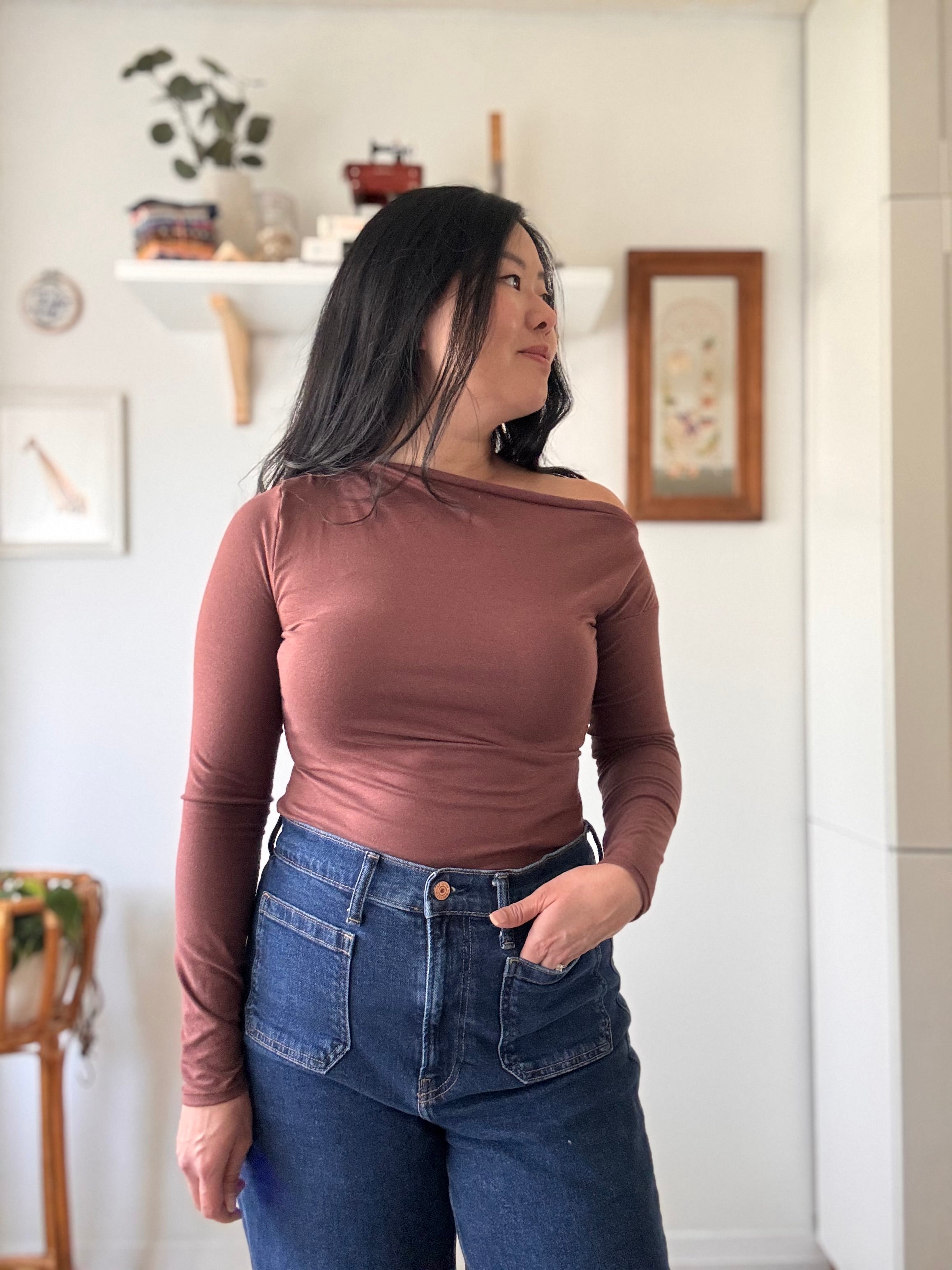 Sew Bake Make Cinnamon Long Sleeve Top
