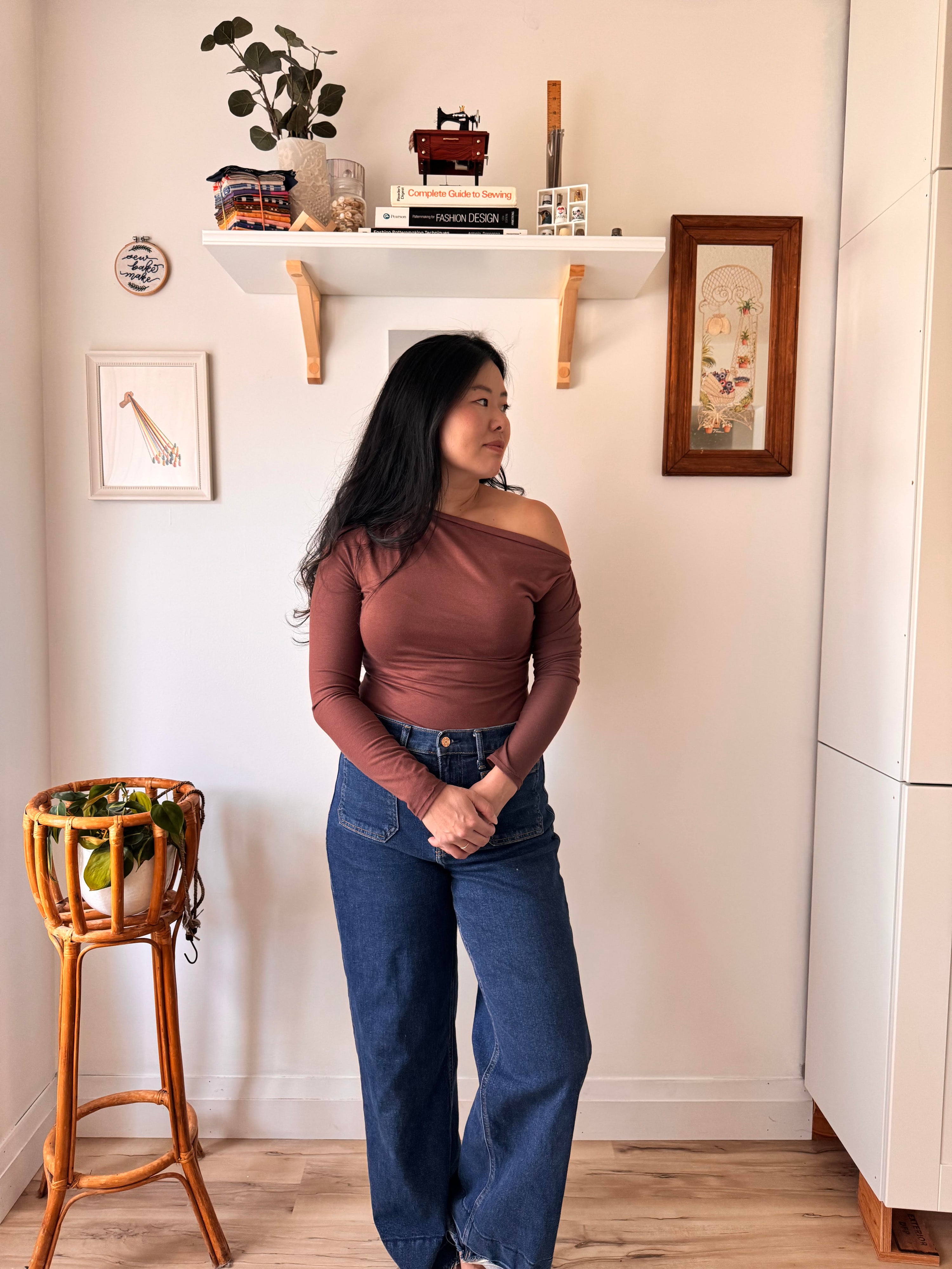 Sew Bake Make Cinnamon Long Sleeve Top