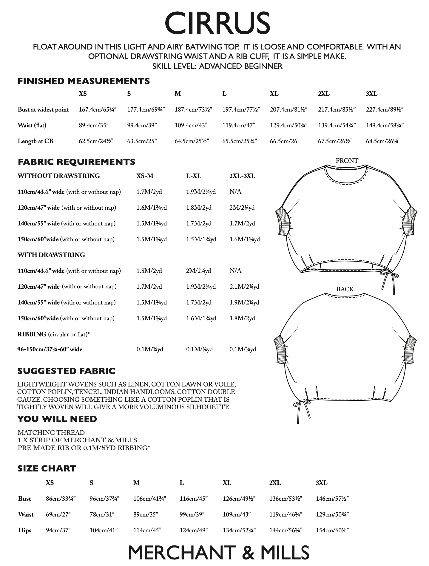 Merchant & Mills Cirrus Top
