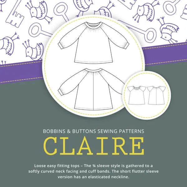 Bobbins and Buttons Claire Top