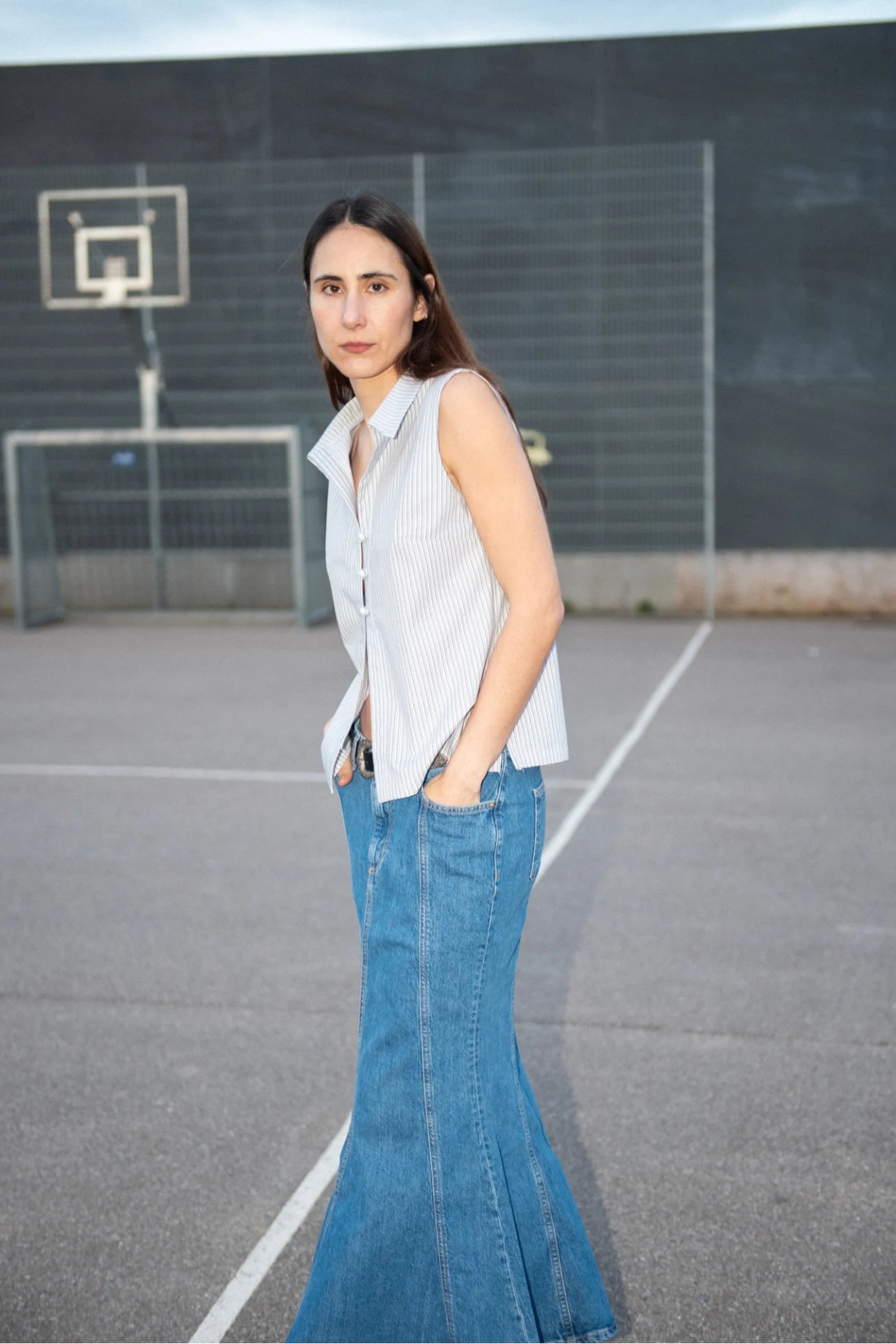 Puff and Pencil Collared Blouse