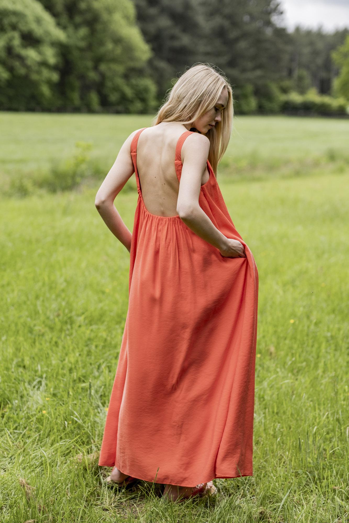 Fibre Mood Coral Dress The Fold Line Fibre Mood Coral Dress The Fold Line