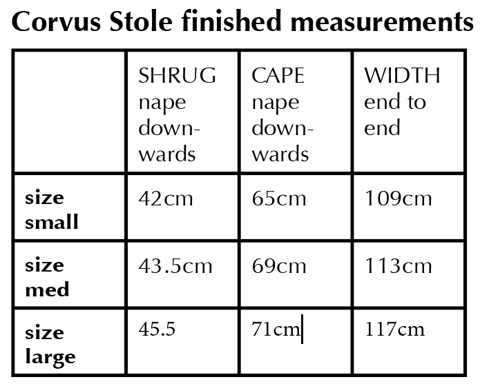 Sew Different Corvus Stole