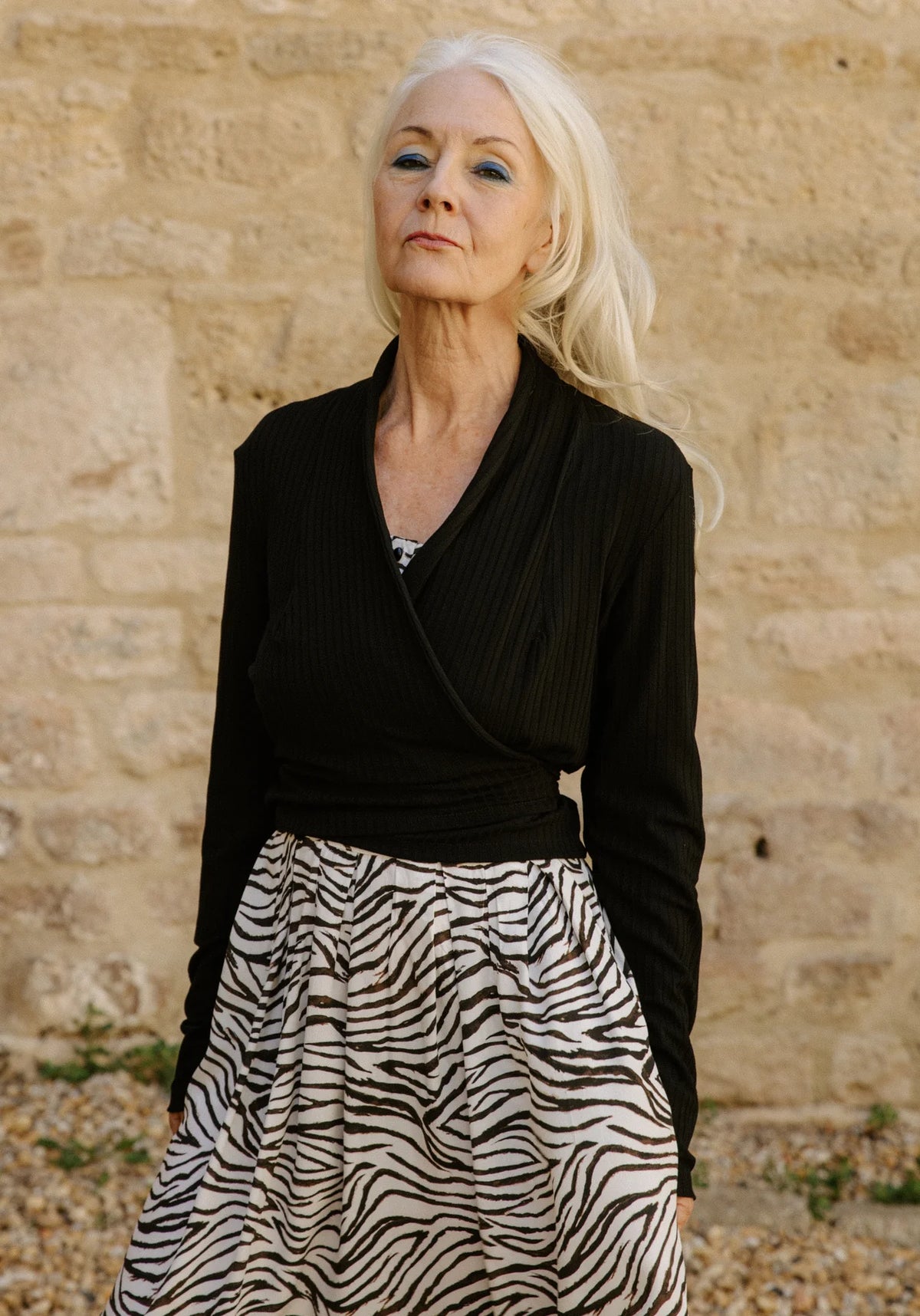 Maison Fauve Cursive Wrap Top