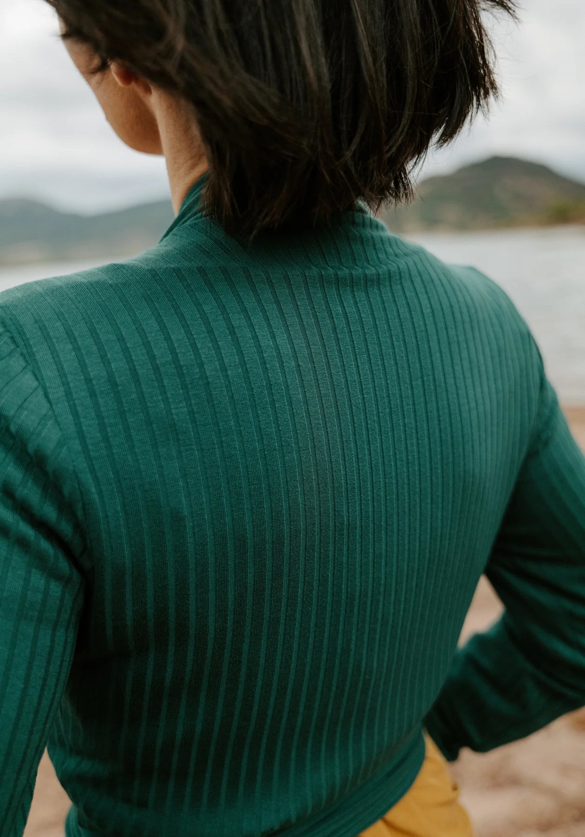 Maison Fauve Cursive Wrap Top