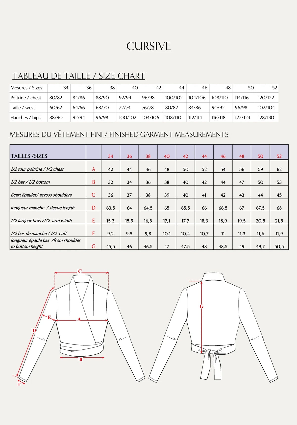 Maison Fauve Cursive Wrap Top