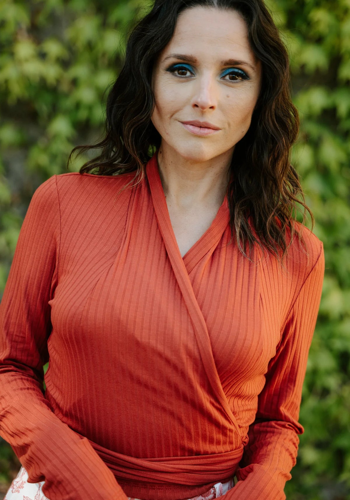 Maison Fauve Cursive Wrap Top