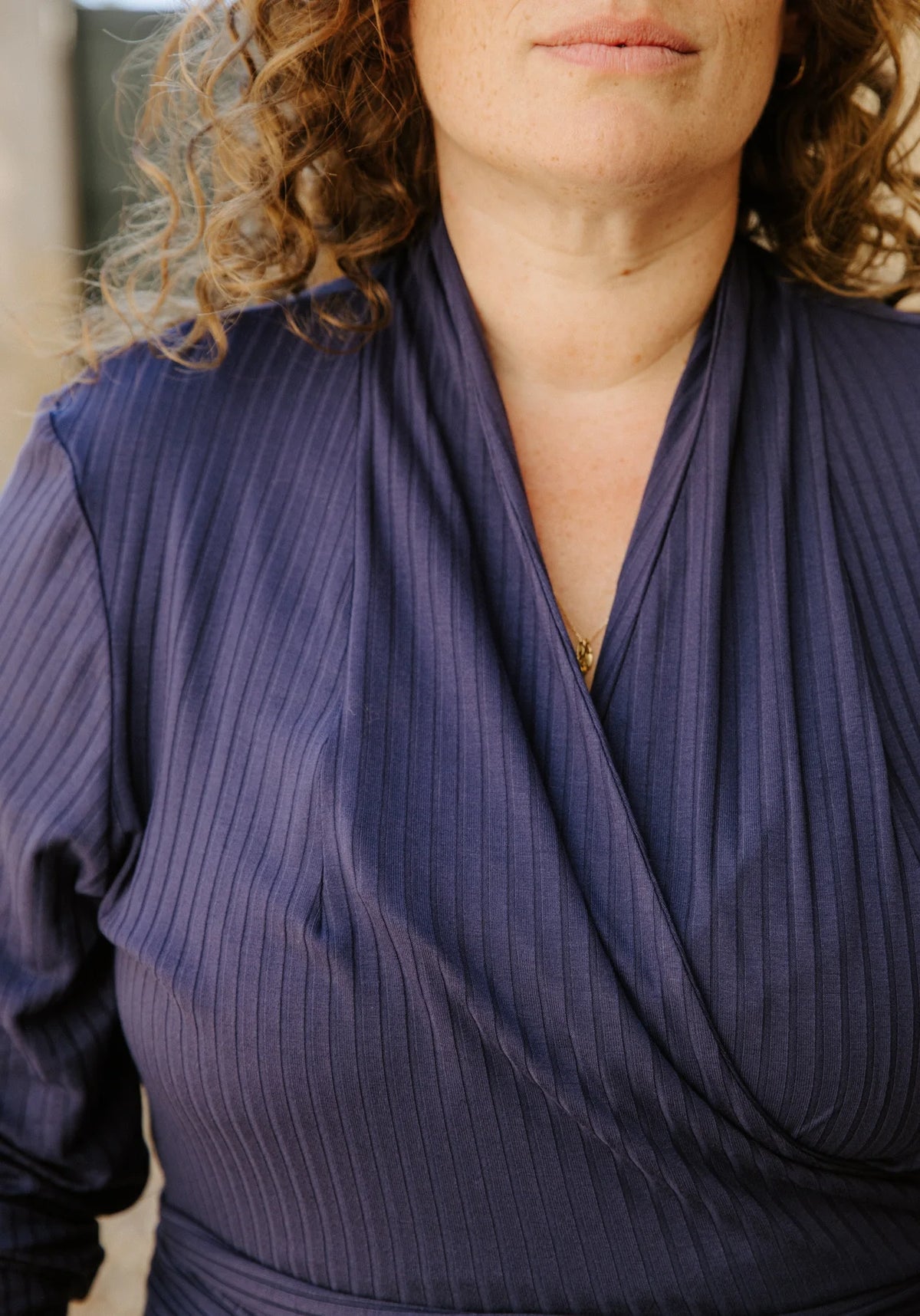 Maison Fauve Cursive Wrap Top