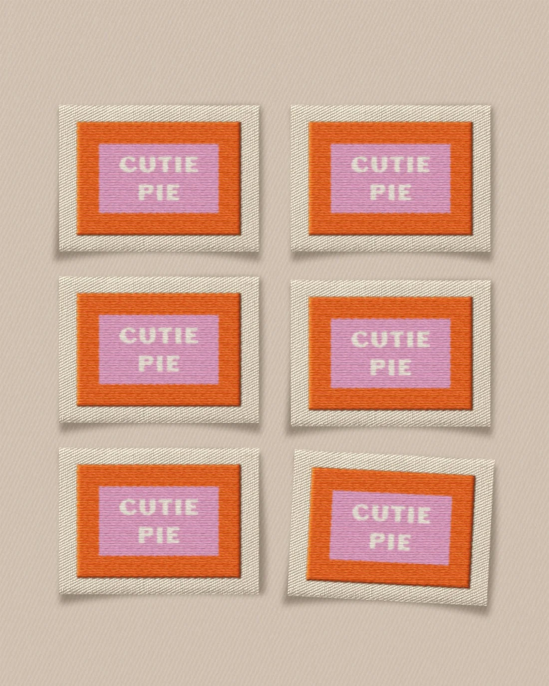Matchy Matchy 'Cutie Pie Large' Labels