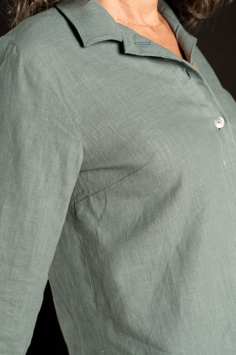 Liesl + Co Cyprus Woven Polo