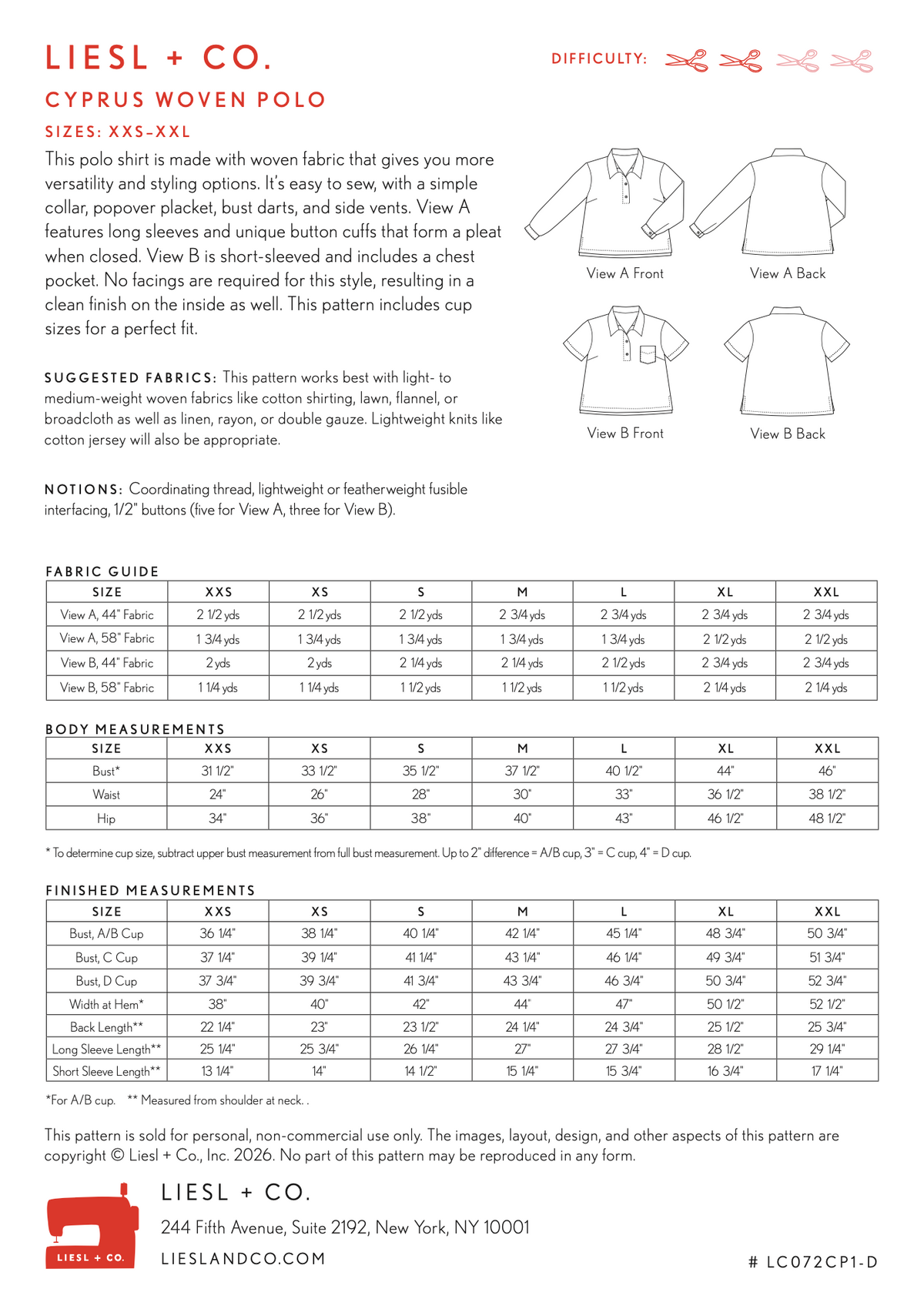 Liesl + Co Cyprus Woven Polo