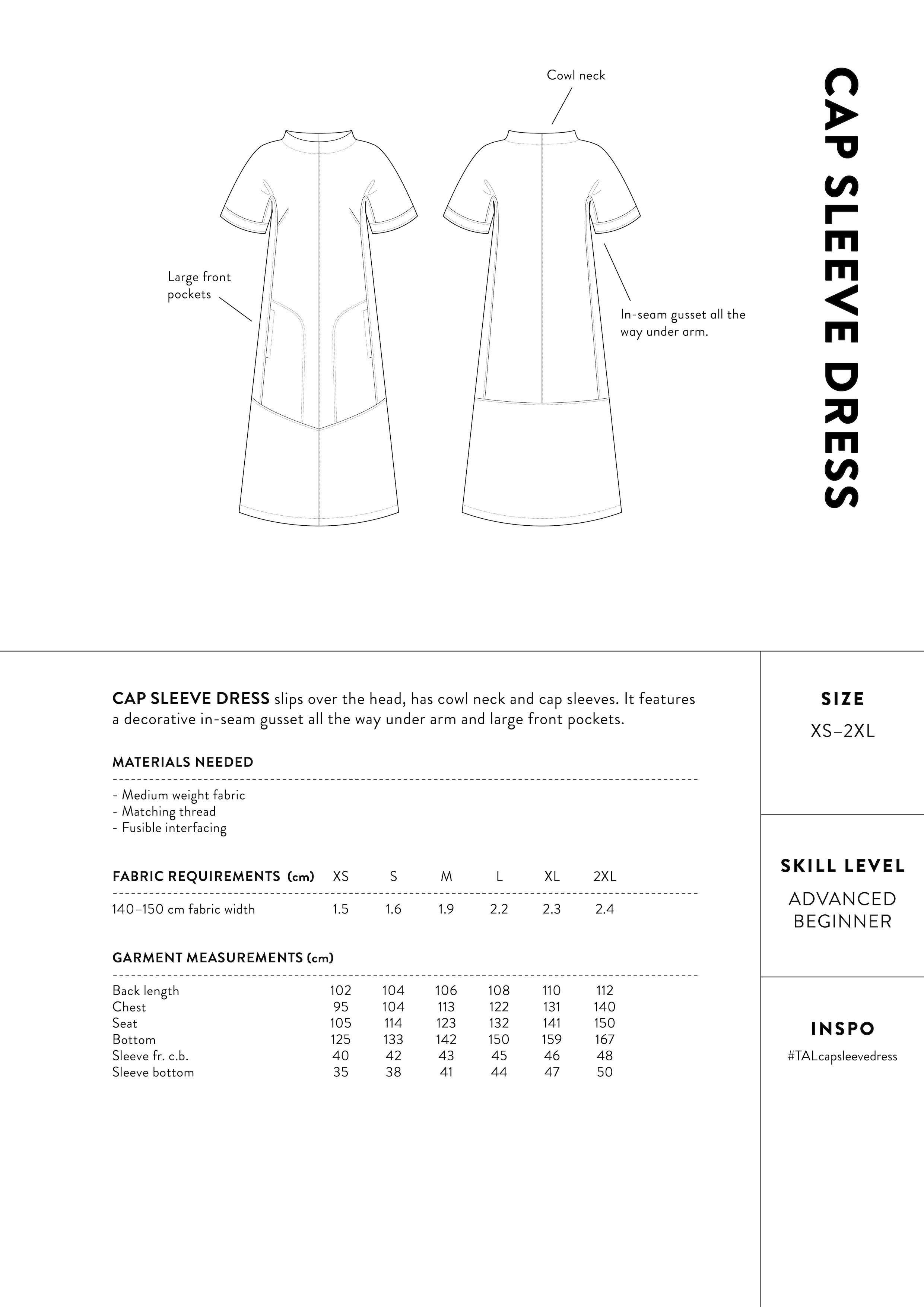 The Assembly Line Cap Sleeve Dress