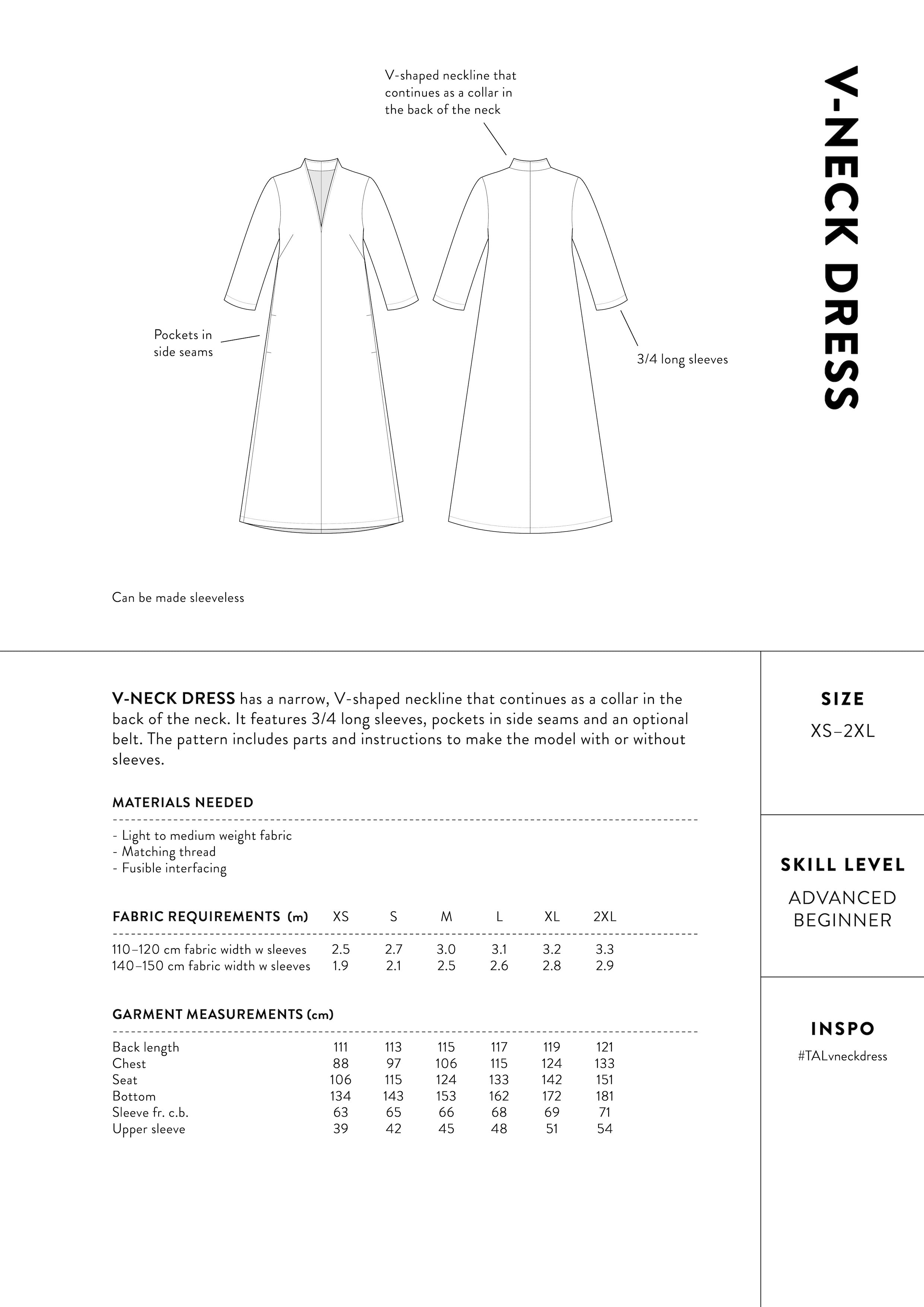The Assembly Line V-neck Dress