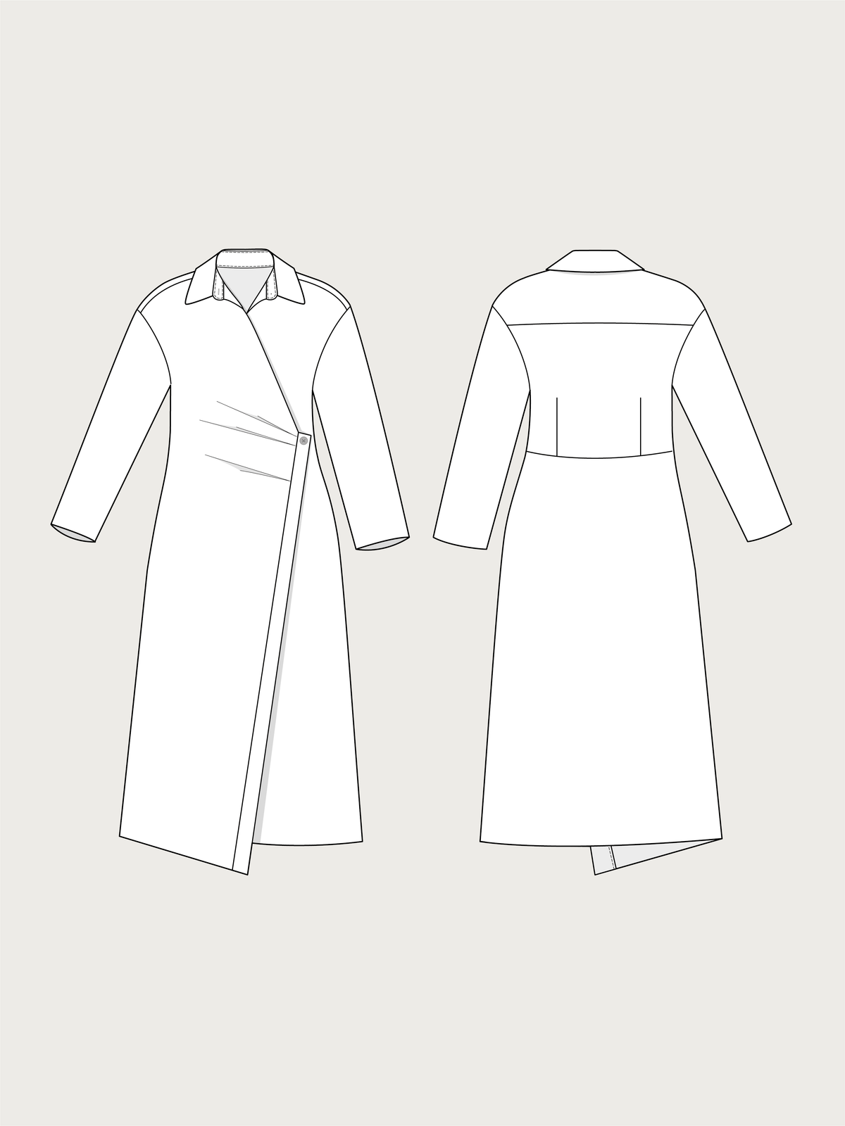 The Assembly Line Wrap Dress