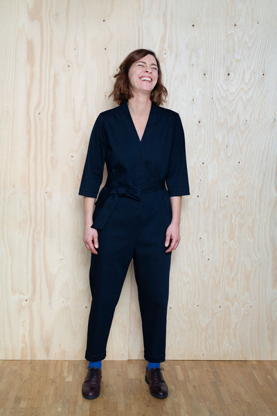 The Assembly Line V-neck Jumpsuit – The Fold Line