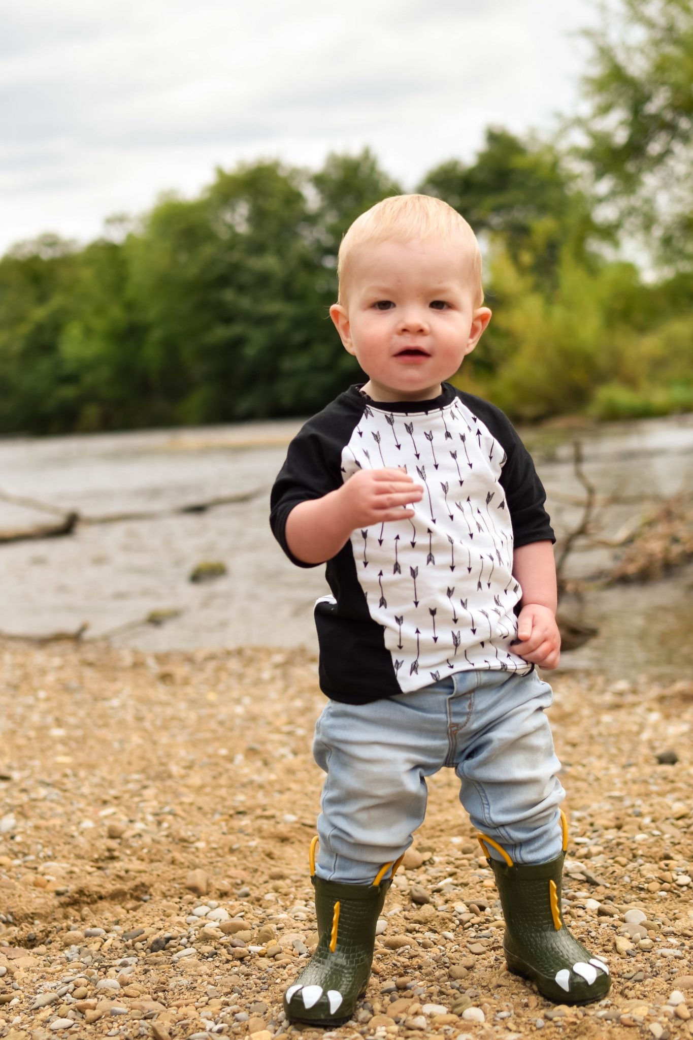 Waves & Wild Child Explorer Raglan T-shirt