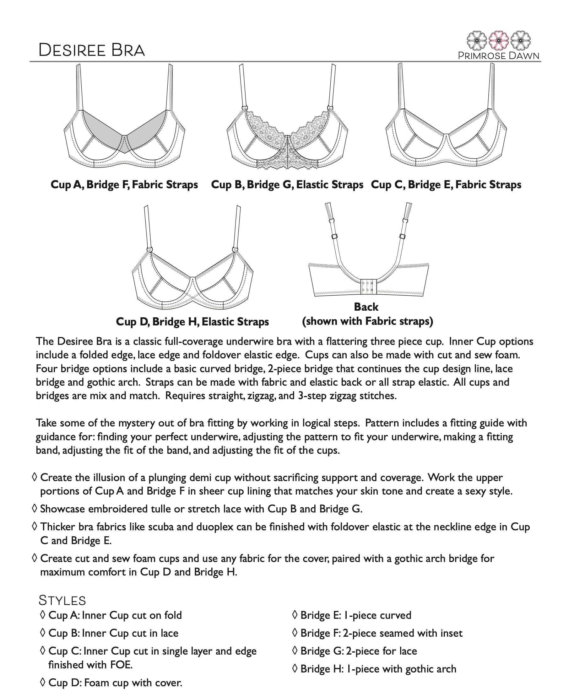 Primrose Dawn Desiree Bra PDF