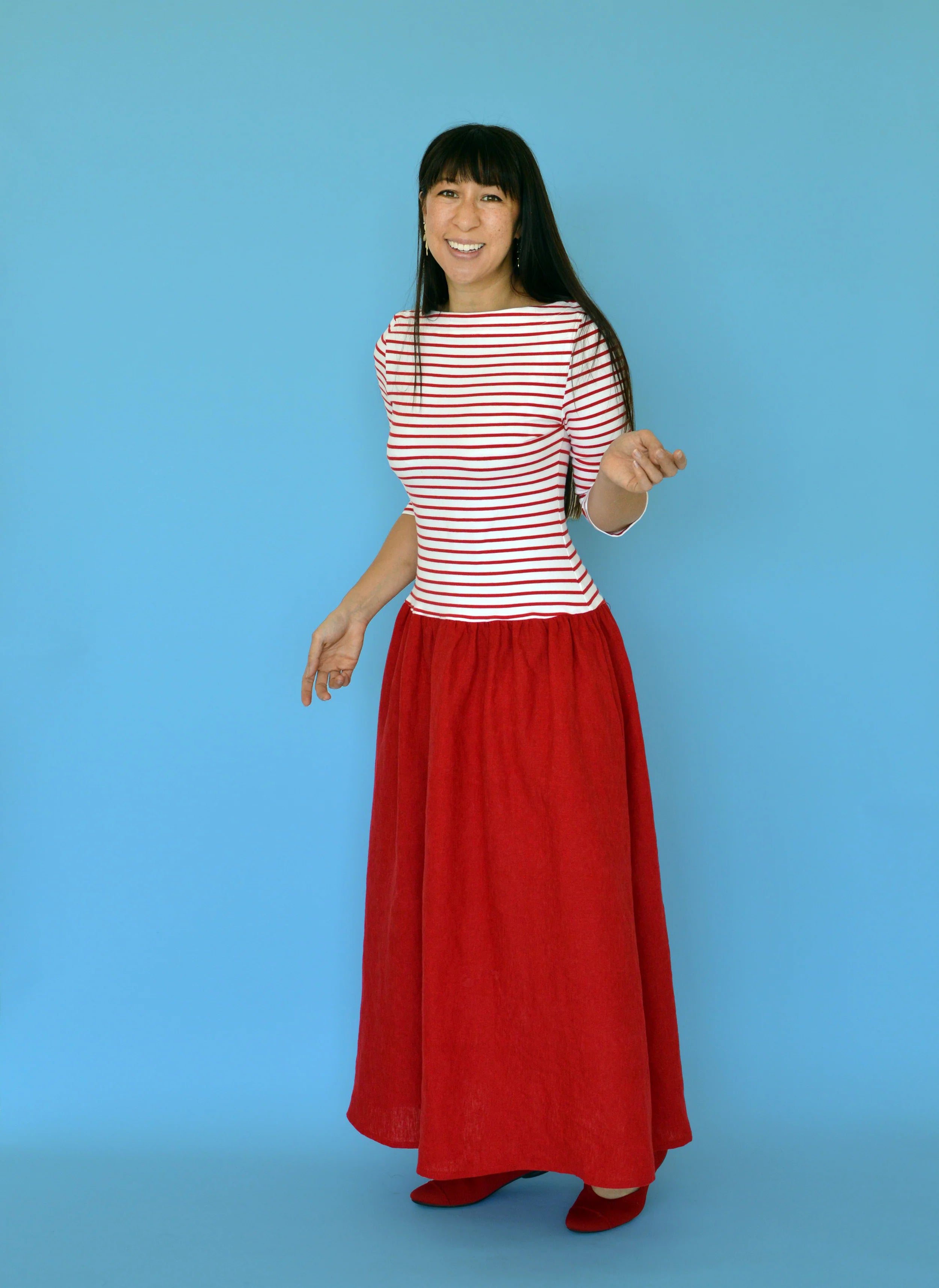 Nina Lee Dolores Drop-Waist Dress