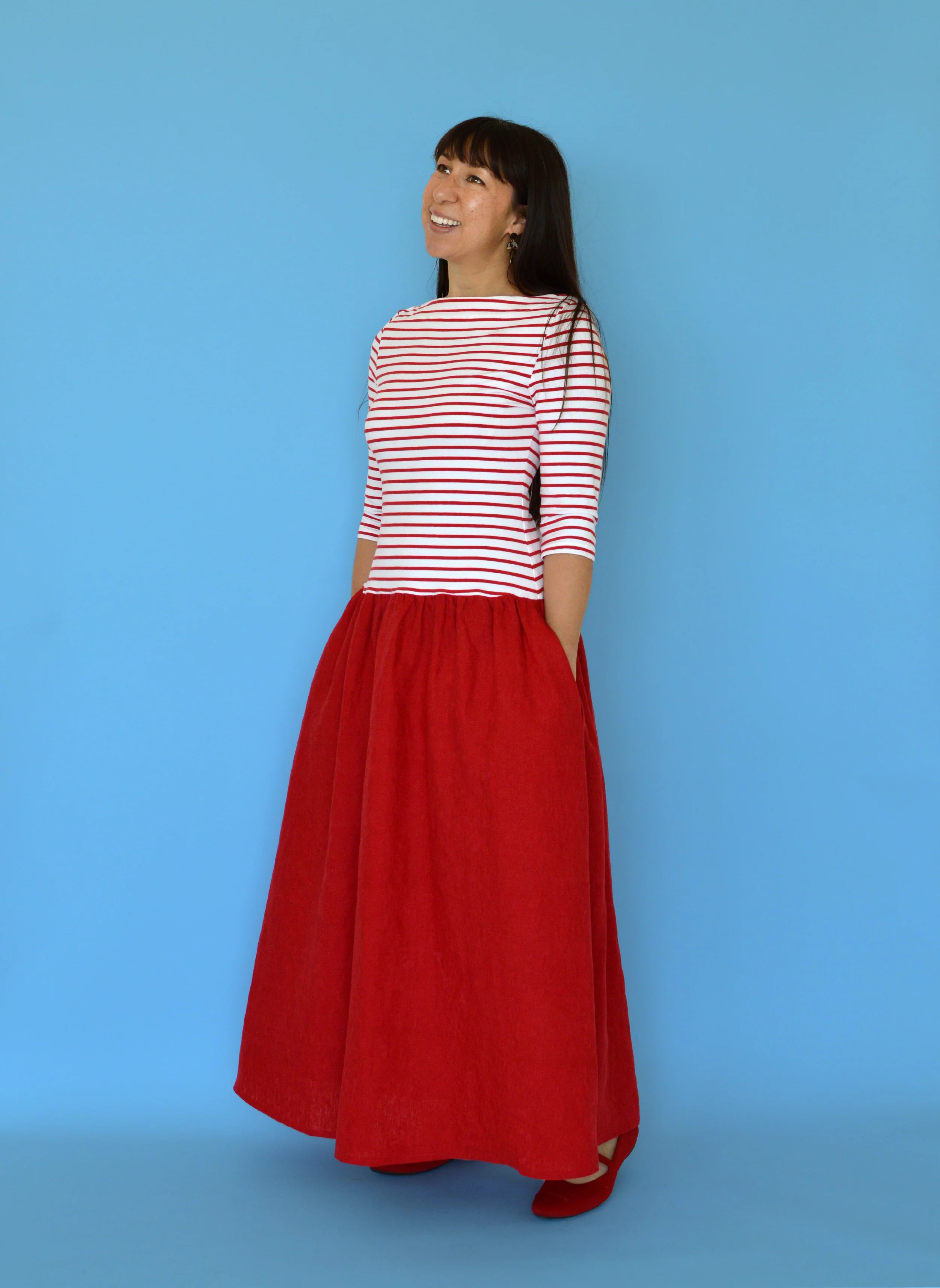 Nina Lee Dolores Drop-Waist Dress
