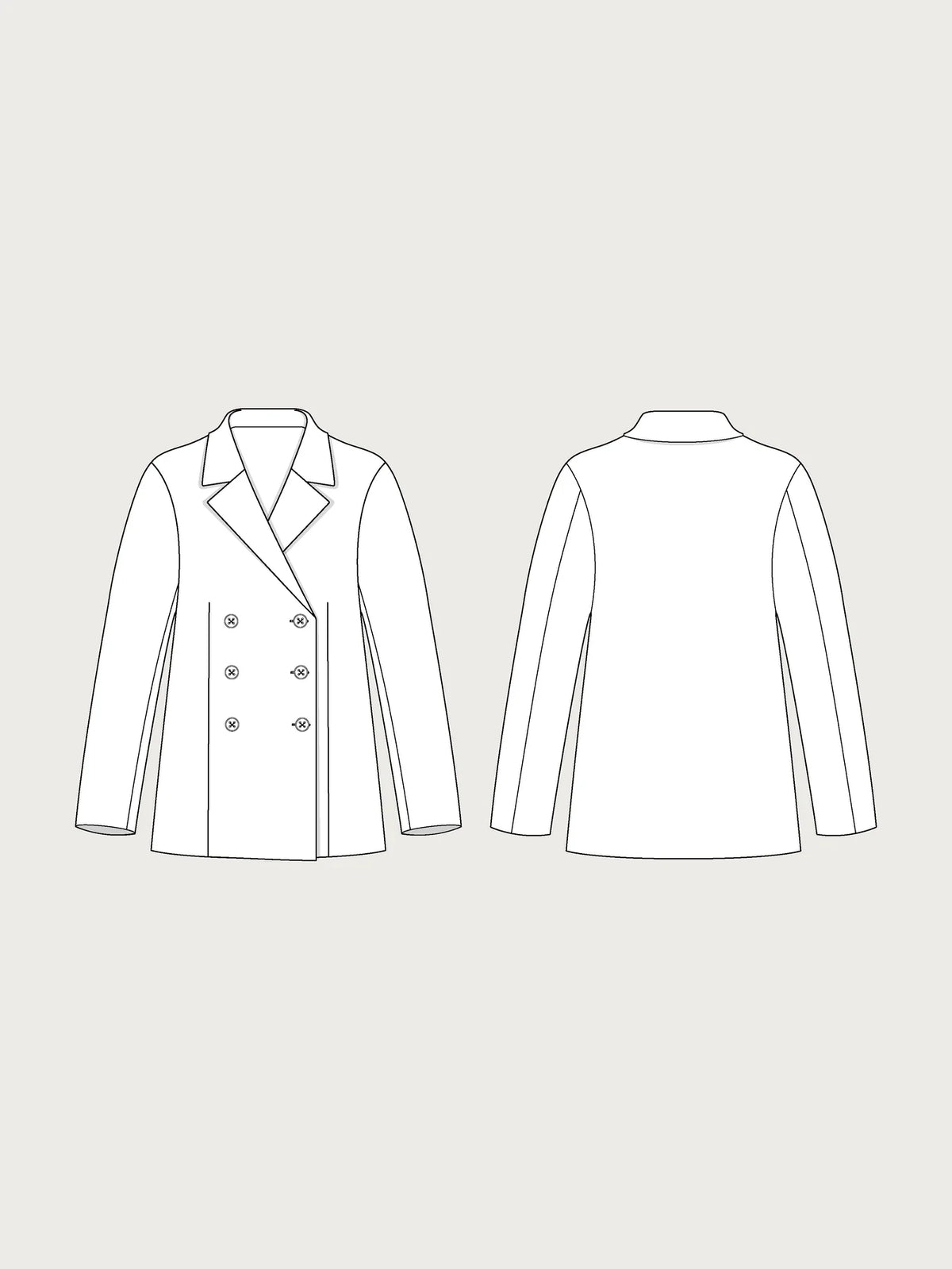 Assembly Line Jacket Pattern The Assembly Line Double-Breasted Jacket – The Fold Line