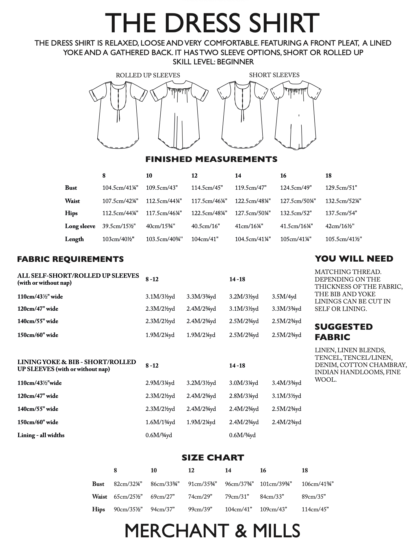 Merchant Mills Dress Shirt – The Fold Line