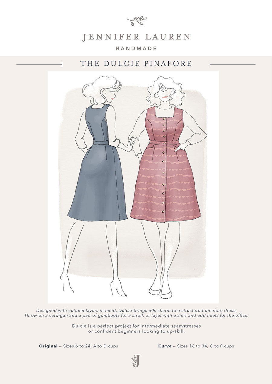 Jennifer Lauren Handmade Dulcie Pinafore