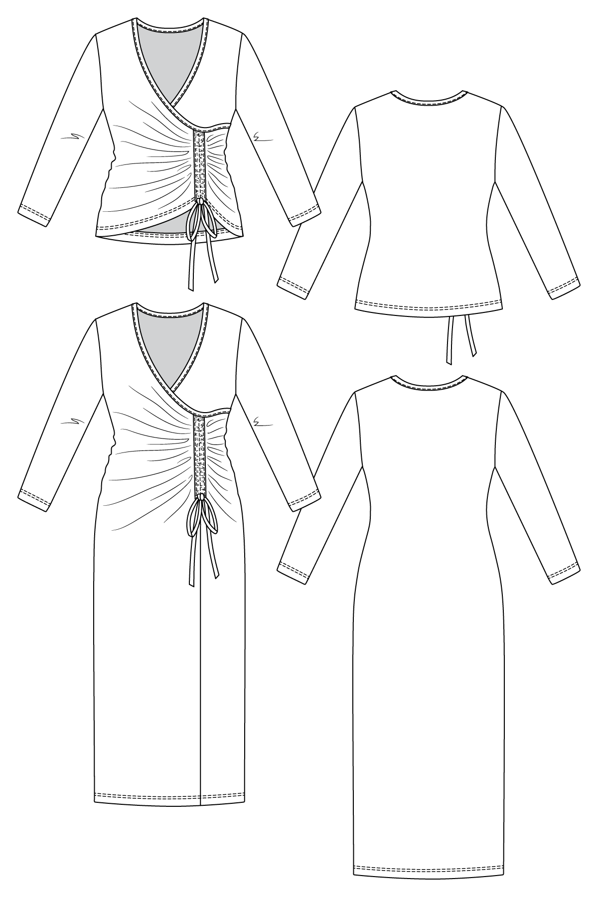 Named Eedit Drawstring Knit Top and Dress